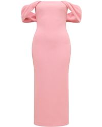 Forever New - Jacinta Off Shoulder Bodycon Midi Dress - Lyst