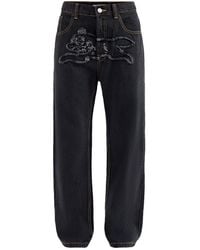 ICECREAM - Appliqué Running Dog Double Scoop Jeans - Lyst