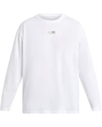 MM6 by Maison Martin Margiela - Men's Long-sleeved Numeric Signature T-shirt - Lyst