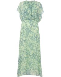 Whistles - Dashed Brush Marks Midi Dress - Lyst