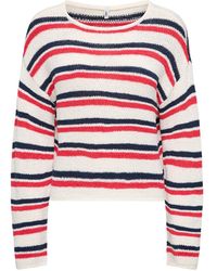 ONLY - Geena Crew Neck Jumper Multi - Lyst