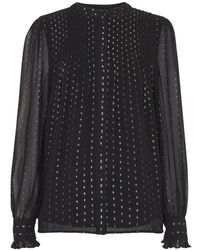 Whistles - Women's Metallic Stripe Shirt - Lyst