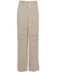 Whistles - Women's Angled Stripe Trouser - Lyst