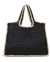 Pieces - Lydia Contrast Shopper Bag - Lyst