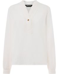 Whistles - Textured Frill Shirt - Lyst