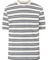 Wax London - Textured Stripe Organic T-Shirt Multi - Lyst