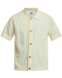 Obey - Men's Crochet Knit Button Front Polo Shirt - Lyst