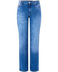ONLY - Blush Mid Waist Straight Jeans 32" - Lyst