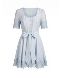 Forever New - Alana Lace Trim Mini Dress - Lyst