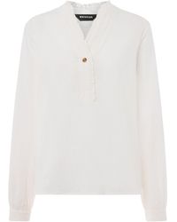 Whistles - Textured Frill Shirt - Lyst