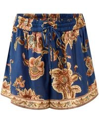 Zimmermann - Aster Relaxed Shorts Multi - Lyst