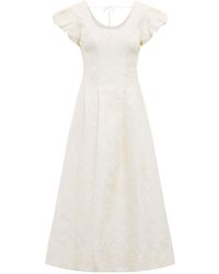 Forever New - Lily Jacquard Midi Dress - Lyst