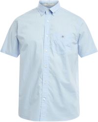 GANT - Men's Poplin Short Sleeve Shirt - Lyst