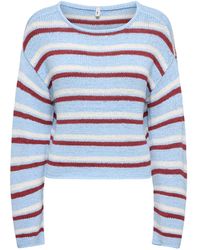 ONLY - Geena Crew Neck Jumper Multi - Lyst