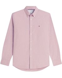 Tommy Hilfiger - Regular Fit Flag Embroidery Oxford Shirt - Lyst