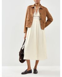 ONLY - Melor Lace Midi Dress Cream - Lyst