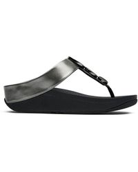 Fitflop - Halo Bead Circle Metallic Sandals - Lyst