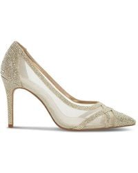 Dune - Bridged Rhinestone-Embellished Mesh And Woven Courts - Lyst