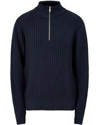 SELECTED - Knit Structure Half Zip - Lyst