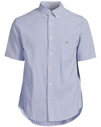 GANT - Men's Seersucker Stripe Short Sleeve Shirt - Lyst