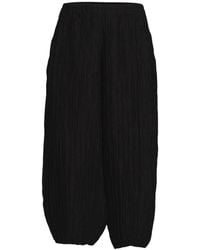 Grizas - Silk Crinkle Trousers - Lyst