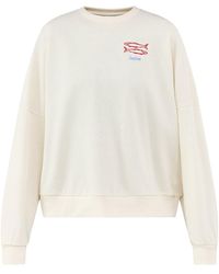 ONLY - Deborah Crew Neck Sweatshirt Cream - Lyst