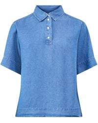 SELECTED - Janna Oversized 2/4 Polo Shirt - Lyst