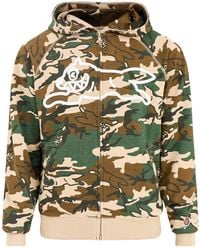 ICECREAM - Running Dog Woodland Camo Zip Through Hoodie, Cotton - Lyst