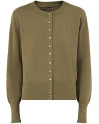 ONLY - Mio Long-Sleeved Button Cardigan - Lyst