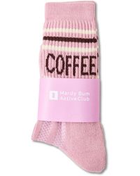 Mardy Bum Active Club - Coffee Please Socks - Lyst