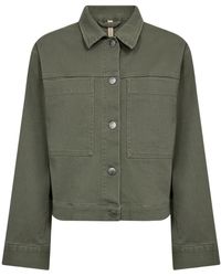 Soya Concept - Bess Trucker Jacket Khaki - Lyst