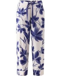 Cyberjammies - Floral Print Wide Leg Pyjama Bottoms - Lyst