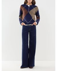 FRAME - Blend The Palace Wide Leg Jeans - Lyst