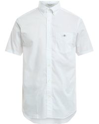 GANT - Men's Poplin Short Sleeve Shirt - Lyst