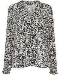 Whistles - Women's Scribble Print Blouse - Lyst