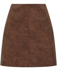Forever New - Wren Vegan Leather Mini Skirt - Lyst