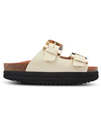 V.Gan - Vegan Plum Footbed Tortoiseshell Sandals - Lyst