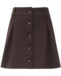 James Lakeland - Pin Tuck Button Skirt - Lyst