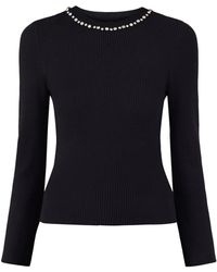 ONLY - Natascha Bling Crew Neck Jumper - Lyst