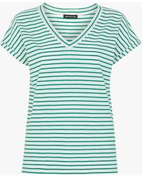 Whistles - Willa Striped Cotton T-shirt - Lyst