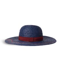 Paul Smith - Women's Swirl Embroidered Straw Hat - Lyst