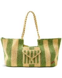 Damson Madder - Orla Oversized Raffia Beach Bag - Lyst