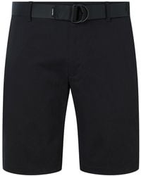 Calvin Klein - Slim Twill Belted Shorts - Lyst