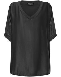 James Lakeland - Satin Short Sleeve Top - Lyst