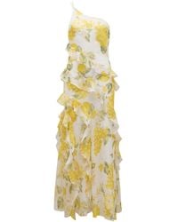 Forever New - Belle One Shoulder Ruffle Gown - Lyst