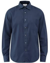 Hartford - Paul Peach Twill Shirt - Lyst