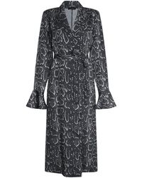 James Lakeland - Python Print Wrap Shirt Dress - Lyst