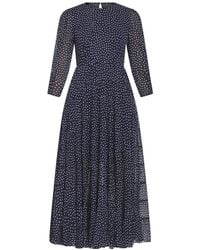 RIXO London - Women's Kristen Dress Polka Dot - Lyst