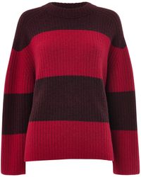 Whistles - Mix Wide Stripe Knit, Wool - Lyst