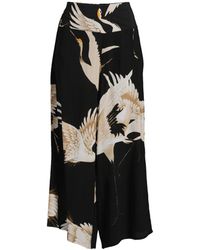 One Hundred Stars - Women's Stork Crepe Palazzo Pant - Lyst